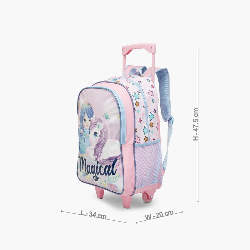 sami_studio Magical Mermaid Trolley Bag for Girls - Image 3